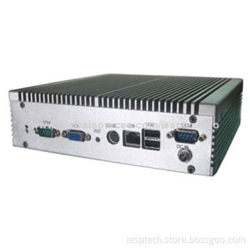 Fanless Embedded Industrial Computer, Onboard 1GB Memory/N450 CPU, 4xCOM/6xUSB/2xGLAN, 12V DC-in